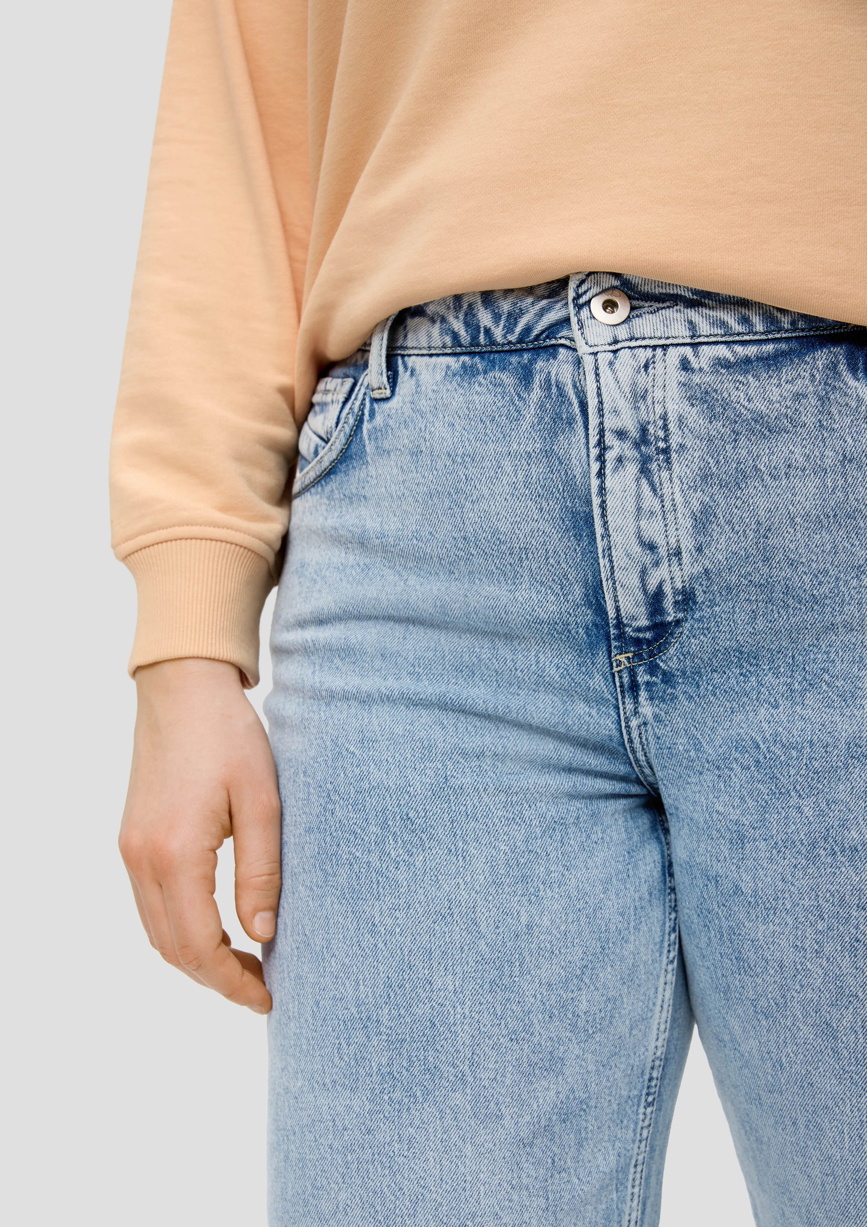 Jean / Slim Fit / taille mi-haute / Wide Leg
